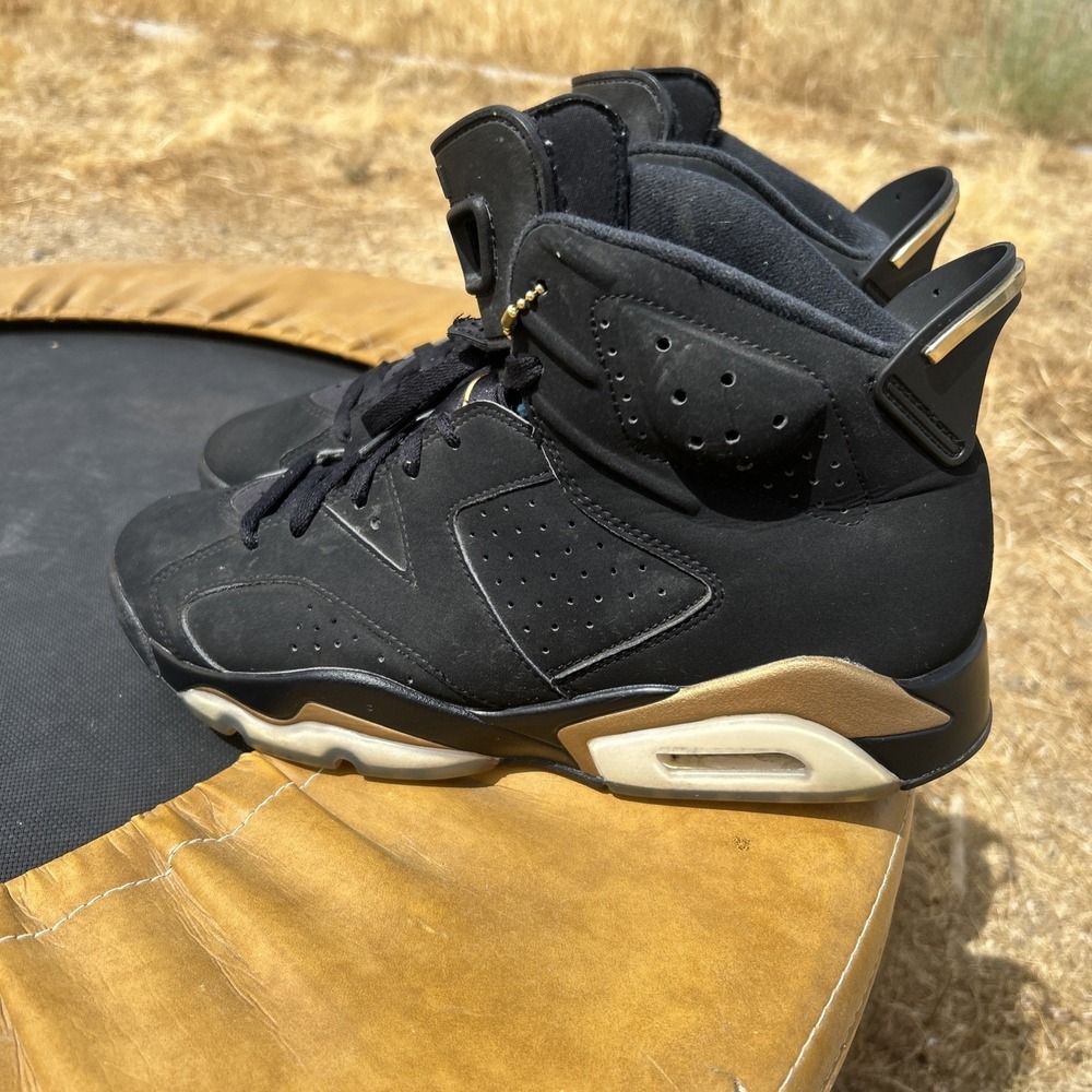 Air Jordan Retro 6 DMP 2020 Black/Gold Size 10 - Picture 3 of 8